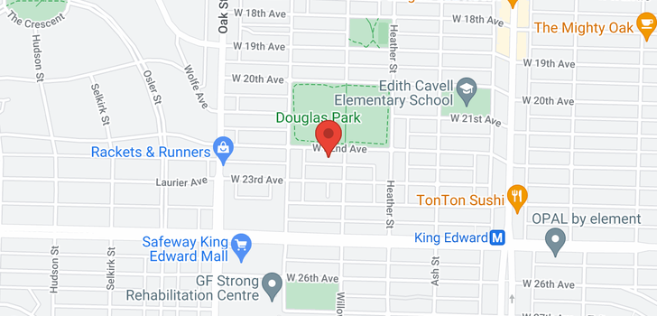 map of 826 W 22ND AVENUE